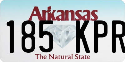 AR license plate 185KPR