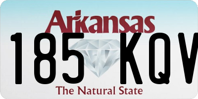AR license plate 185KQV
