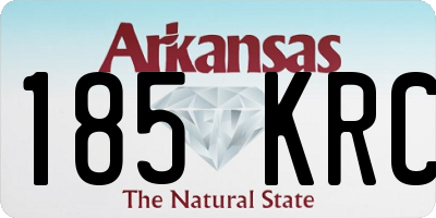 AR license plate 185KRC