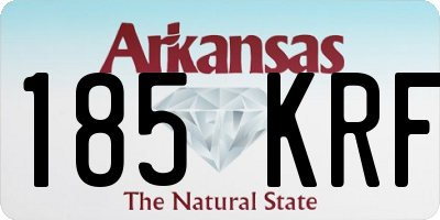 AR license plate 185KRF