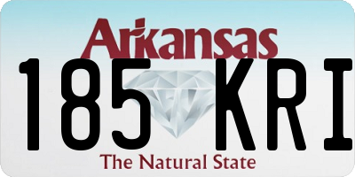 AR license plate 185KRI