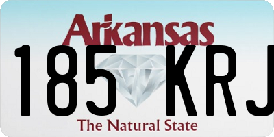 AR license plate 185KRJ