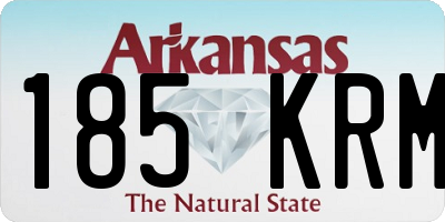 AR license plate 185KRM