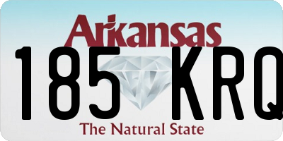 AR license plate 185KRQ