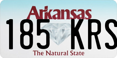 AR license plate 185KRS