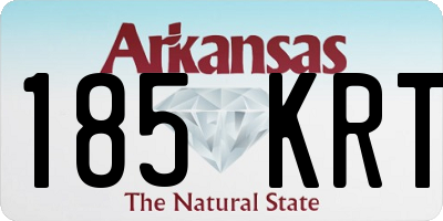 AR license plate 185KRT