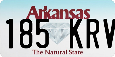 AR license plate 185KRV