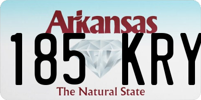 AR license plate 185KRY