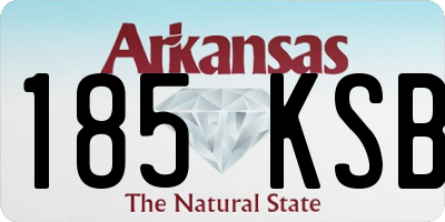 AR license plate 185KSB