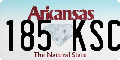 AR license plate 185KSC