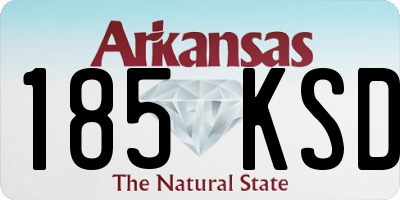 AR license plate 185KSD