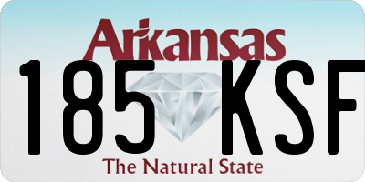 AR license plate 185KSF