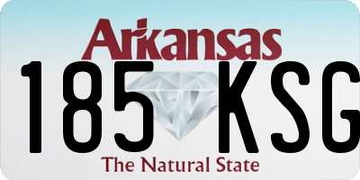 AR license plate 185KSG