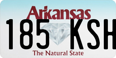 AR license plate 185KSH