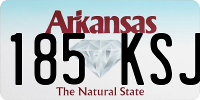 AR license plate 185KSJ