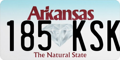 AR license plate 185KSK