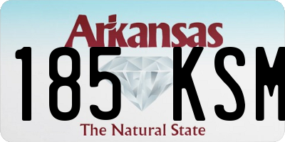 AR license plate 185KSM