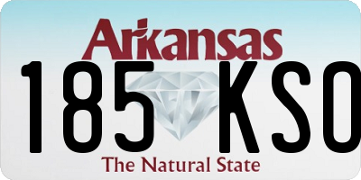AR license plate 185KSO
