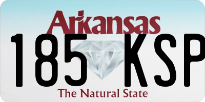 AR license plate 185KSP