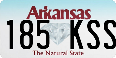 AR license plate 185KSS