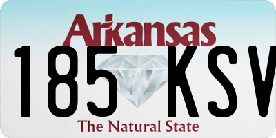 AR license plate 185KSV