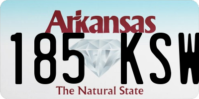 AR license plate 185KSW