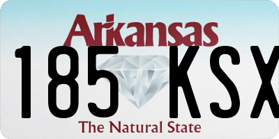 AR license plate 185KSX