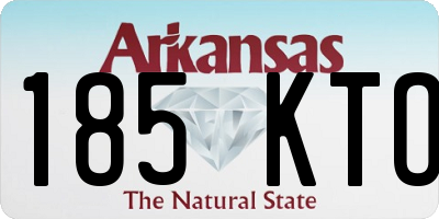 AR license plate 185KTO