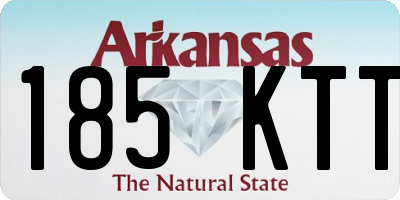 AR license plate 185KTT