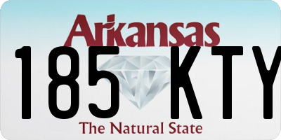 AR license plate 185KTY