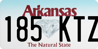 AR license plate 185KTZ