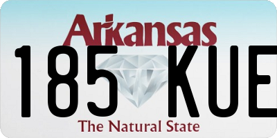 AR license plate 185KUE