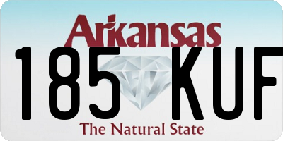 AR license plate 185KUF