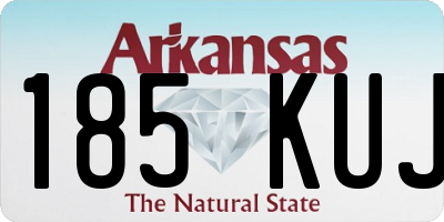 AR license plate 185KUJ