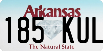 AR license plate 185KUL