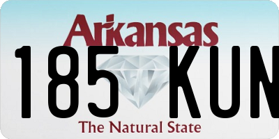 AR license plate 185KUN