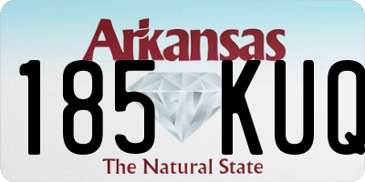 AR license plate 185KUQ