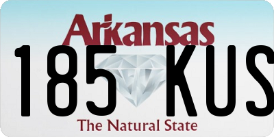AR license plate 185KUS