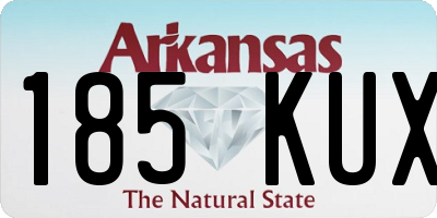 AR license plate 185KUX