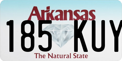 AR license plate 185KUY