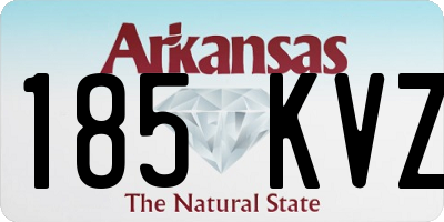 AR license plate 185KVZ