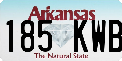 AR license plate 185KWB