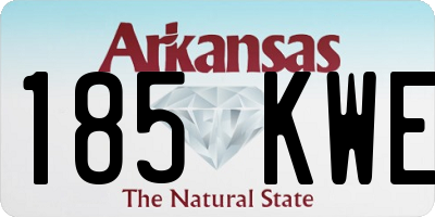 AR license plate 185KWE