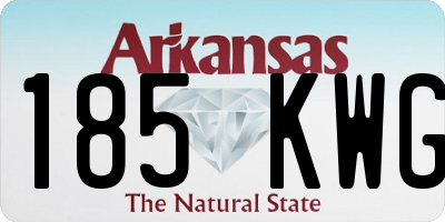 AR license plate 185KWG