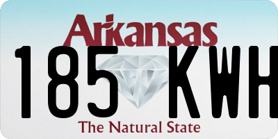 AR license plate 185KWH