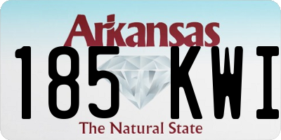 AR license plate 185KWI
