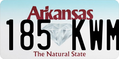 AR license plate 185KWM