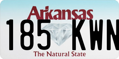 AR license plate 185KWN
