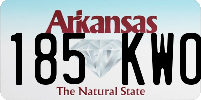 AR license plate 185KWO