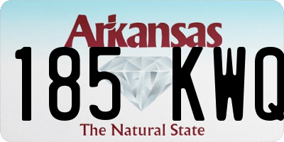AR license plate 185KWQ